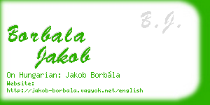 borbala jakob business card