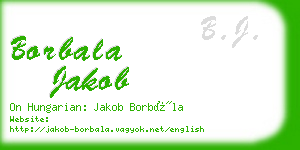 borbala jakob business card